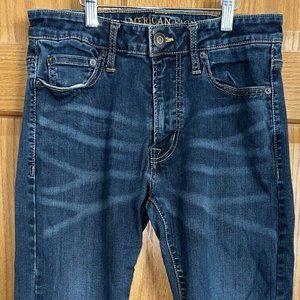 American Eagle Mens 30x32 Extreme Flex Slim Blue Jeans (meas. 28x30")